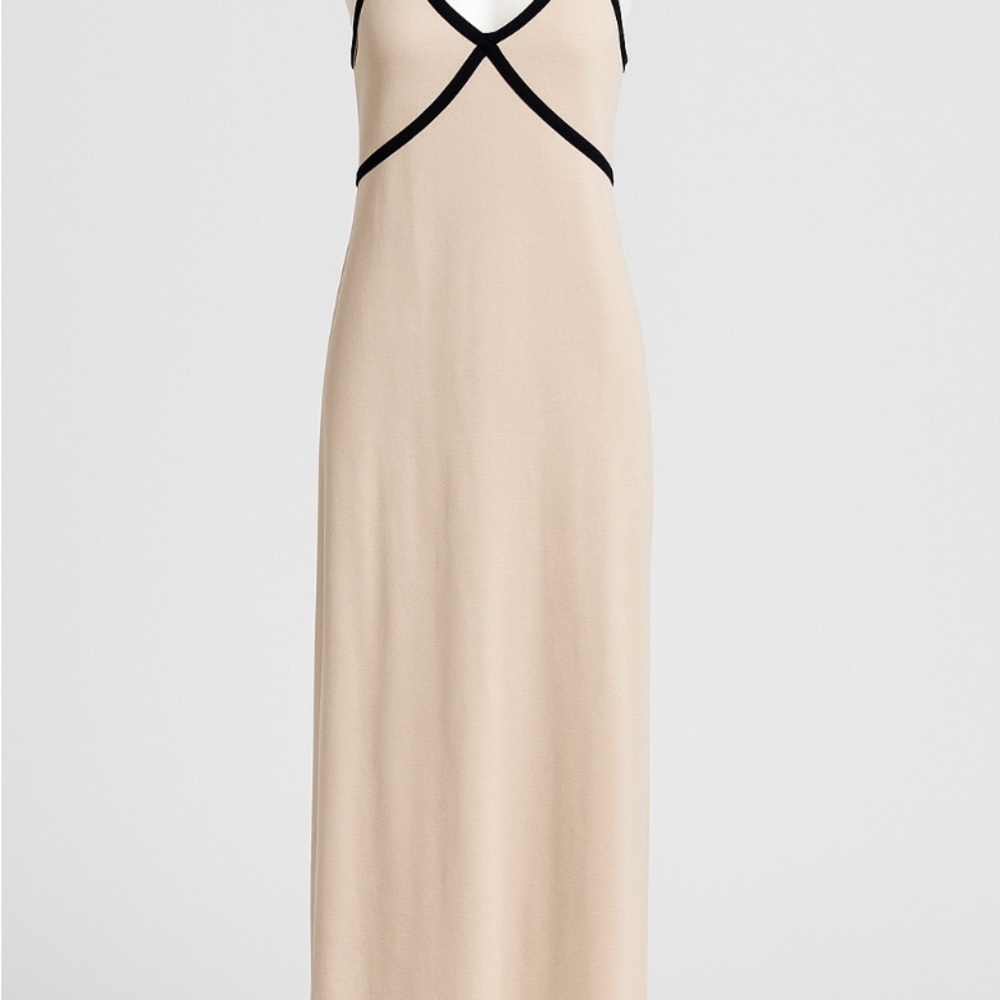 ATM Anthony Thomas Melillo Cream Maxi Dress